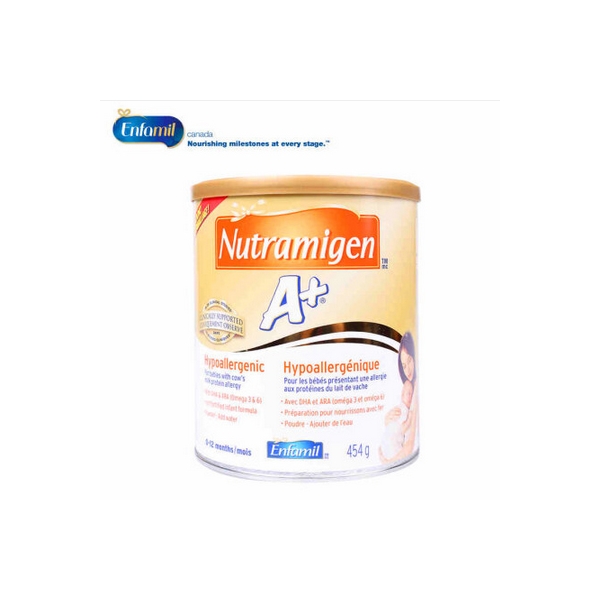 【加拿大直邮】美赞臣Nutramigen A+ 一段牛奶过敏深度水解奶粉454g 一段1罐装