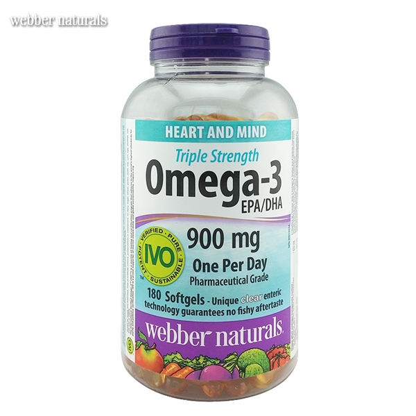 【 加拿大直邮】伟博 omega-3深海鱼油软胶囊