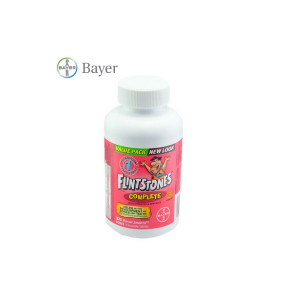 【加拿大直邮】Bayer Flint拜耳儿童复合维生素矿物质咀嚼片