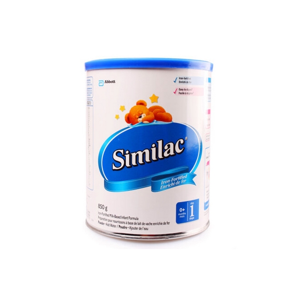【加拿大直邮】雅培1段Similac强化铁配方婴儿奶粉一段850g   2罐装